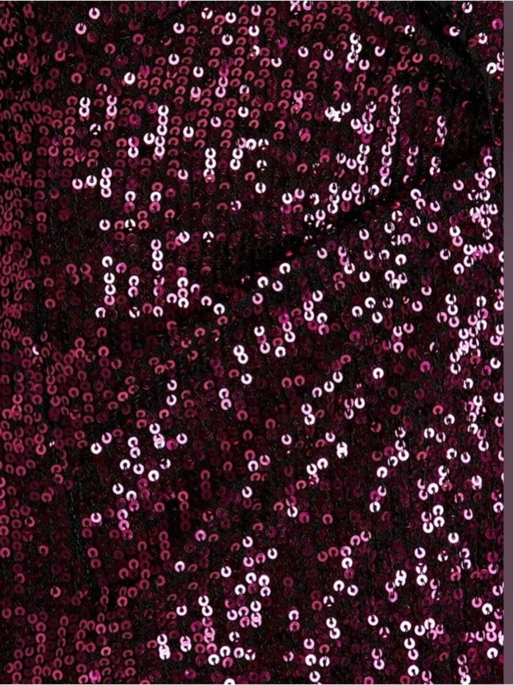 RETROFETE Currant-Violet Sequin Asymmetrical Tie-Back Gown Maxi Dress NWT $960 - Picture 5 of 7
